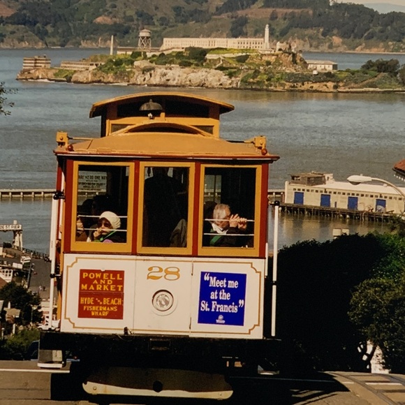 Postcard San Francisco Cable Car Framed Print - Picture 4 of 5